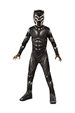 Rubie's I-700657L Klassisches, offizielles Kinderkostüm, Black Panther, Avengers 4: Endgame, Größe L, 7–8 Jahre