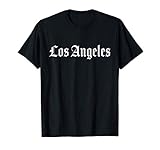 Los Angeles California T-Shirt, Herren, Schwarz, S, Kurzarm, Klassische Passform, Unisex, T-Shirt