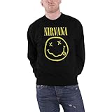 Rock Off officially licensed products Nirvana Gelb Grunge Face Sweatshirt L