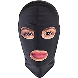 BDSM Maske von FOPS Sklaven Sexspielzeug Extrem Bondage Maske Maske bdsm Fetisch Maske SM Maske - Unigröße Erotische Spiele & Abenteuer für Paare (Augen und Mund aussetzen) Sex maske B23-1