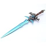 Huadafun Blue Frostmourne Sword 28cm Wow Lich King Metal Sword Foam Arthas Schwert Kampfkunst Waffe Cosplay Requisite Kollektion Desktop Display Dekoration