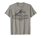 Jurassic Park Classic Logo Faded Black T-Shirt