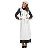 Fun Shack Dienstmädchen Kostüm, Dienstmädchen Kleid, Hausmädchen Kostüm, Dienstmädchen Kostüm Damen, Hausmädchen Kostüm Damen, Maid Dress Cosplay Damen, Halloween Kostüm Damen XL