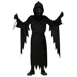 W WIDMANN MILANO Party Fashion - Kinderkostüm Sensenmann, Grim Reaper, Killer, Halloween