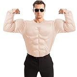 Spooktacular Creations Adult Men's Body Builder Costume Muscle Suit (L)