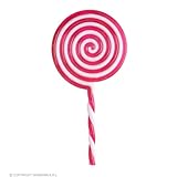 Widmann 9865L - XL Lutscher aus Kunststoff, Accessoire für Kostüme und Verkleidungen, Dekoration, Lollipop, Süßigkeiten, Karneval, Mottoparty, Halloween
