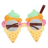 VALICLUD Lustige Brille Partybrille Stütze Festival Party Brille Eiscreme Form Brille Eiscreme Spielzeug Brille Spielzeug Lustige Brille Kreative Brille