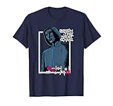 Squid Game T-Shirt Front Man Beginnt das nächste Spiel, Offiziell Lizenziert, Unisex Erwachsene, Blau, Small, Langarm, Klassisch, Winter