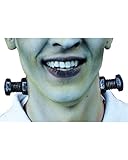 horror-shop Monster Hals Schrauben als Latexwunde für Halloween 2 Stück
