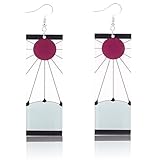 Demon Slayer Ohrringe, Demon Slayer Earrings 2Pcs, Ubephant Cosplay Anime Ohrringe 7cm, Cartoon Acryl Tropfen Ohrringe Unisex, Cosplay Requisiten Zubehör für Kinder