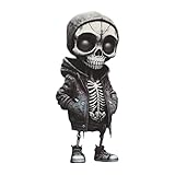 Skelett Cool – Dekoration Skelett stehend | Stehend Skelett Halloween Jacke Schädel für Armaturenbrett LKW Büro Horror Requisiten