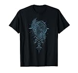 Walhalla Rabe Raben Odins Runen Nordischer Kompass Wikinger T-Shirt