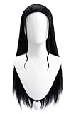 Alleyon Nico Robin Perücke Anime Cosplay Haar Lange Gerade Perücke Schwarz Halloween Zubehör