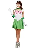 Funidelia | Sailor Jupiter Kostüm - Sailor Moon 100% OFFIZIELLE für Damen Größe M Anime, Cosplay, Usagi Tsukino, Zeichentrickfilm - Farben: Grün, Zubehör für Kostüm