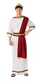 Bristol Novelty AC364 Griechischer Gott Kostüm, weiß, Chest Size 42-44-Inch