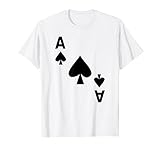 Kartenspiel Karte Pik Aß Karten Poker Fasching Karneval T-Shirt