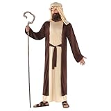 Morph Krippenspiel Kostüm Josef, Kostüm Hirte Krippenspiel, Hirten Kostüm, Josef Kostüm, Josef Kostüm Krippenspiel in 5 Größen und 2 Färbe (Braun und Blau) erhältlich - M