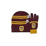 Cinereplicas Harry Potter - Set Bonnet & Gants Enfants - Licence Officielle (Rot und Gelb)