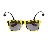 W WIDMANN MILANO Party Fashion - Brille mit Fühlern, Biene oder Marienkäfer, Tierbrille, Party Animal, Spaßbrille
