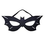 SOUTHSKY Batgirl Kostüm Maske Schwarze Augenmaske Halbe Gesichtsmaske für Halloween Kostüm Cosplay Party