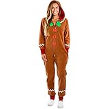 SANSIWU Lebkuchen-Kostüm für Erwachsene und Kinder, Lebkuchen-Kostüm, Einteiler-Kostüm, Cosplay, Overall, Outfits für Männer und Frauen, A-01, XXL