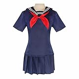 PUYYDS Anime My Hero Academia Boku No Hero Academia Cosplay Perücke Kostüm Himiko Toga JK Uniform Pullover Mantel Halloween Kleidung