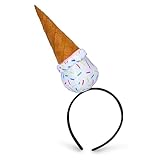 Dress Up America Stirnband In Form Einer Eistüte – Partyhut Mit Eiscreme – Stirnband Als Kostümparty-Accessoire