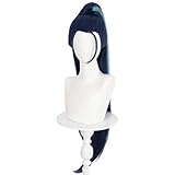 Halloween-Kostüm-Cosplay, Cosplay-Perücke, KDA Kaisa, Cosplay-Perücke, lange Perücke, mit kostenloser Perückenkappe, für Weihnachten, Karneval, Party