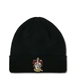 Logoshirt Harry Potter I Gryffindor I Logo I Beanie I Strick-Mütze I Winter I Damen & Herren I Bestickt I schwarz I Lizenziertes Originaldesign