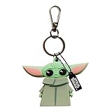 WONDEE Star Wars Mandalorian Baby Yoda [ 2 in 1 Schlüsselanhänger + USB Stick Lustig 32gb ] Grogu Figuren - Offizielle Disney Star Wars Merch, Star Wars Geschenke für Kinder, Frauen und Männer