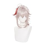 OSIAS Farbe Geschichtet Kaedehara Kazuha Genshin Impact Cosplay Perücke für Mann und Jungen
