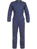 BWOLF Anax Arbeitsoverall, Arbeitslatzhose, Herren, Blau, 100% Baumwolle (M, Blau)