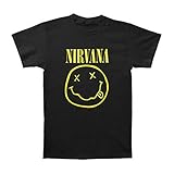Nirvana Logo Frauen T-Shirt schwarz XXL 100% Baumwolle Band-Merch, Bands