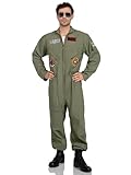 LEG AVENUE Herren Top Gun Flight Suit Kostüm, multi, 2X