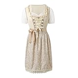 Damen Halloween Oktoberfest Kleid Body Sculpting Bühnenkostüm Kostüm Mileena-Cosplay-Kostüm (Beige-B, XL)