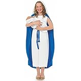 Fun Shack Kostüm Maria Kinder, Maria Kostüm Kinder, Jungfrau Maria Kostüm Kinder, Krippenspiel Kostüm Maria, Maria Kostüm Krippenspiel Kinder, Krippenspiel Kostüme Kinder XL