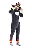 OppoSuits Erwachsene Einteiler Pyjama - Sonic Strampler - Shadow Der Igel Onesie - Schwarz