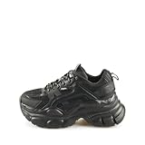 Buffalo para - Schwarz/Weiß Kunstleder Schuhgröße 38, Weite Normal