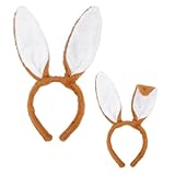 W WIDMANN MILANO Party Fashion - Haarreif mit Hasenohren, Tier, Kaninchen, Mottoparty, Karneval