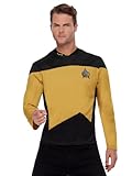 Smiffys Star Trek-Uniform Sicherheit / Technik, Das Nächste Jahrhundert, Gold & Schwarz, Oberteil