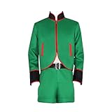 SKAYWHUK Anime Gon Freecss Cosplay Kostüm Gon Grüne Jacke Shorts Halloween Uniform Outfit für Männer