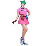 Miccostumes Damen Bulma Cosplay Rosa Women l
