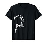 Süßes Katzen-Motiv und coole Katzen-Silhouette Zeichnung T-Shirt