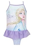 Disney Badehose Mädchen | Schwimmanzug Frozen | ELSA Badeanzug | Blau 122
