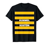 Hummel Kostüm Insekt gestreift Streifen Lustiges Fasching T-Shirt