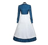 PUYYDS Howl's Moving Castle Cosplay Sophie Hatter Kostüm Langes Kleid Damen Halloween Kostüm