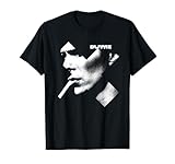 David Bowie T-Shirt, Unisex Erwachsene, Schwarz, S, Kurzarm, Klassische Passform, Musik, Ziggy Stardust, Cross Smoke Artwork