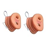 CXNXFD 2Pcs Schweinchennase, Schweinenasenmaske mit elastischem Band,Party lustige Tiermasken