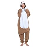 LBJR Erwachsene Cosplay Schlafanzug Tierkostüme Jumpsuit Onesie Nachtwäsche Overall Fasching Karneval Halloween Pyjama