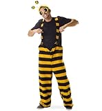 KarnevalsTeufel.de Hose Biene Bienchen Biene Brummer Tierkostüm Schwarz-Gelb 1-TLG. Hose (XX-Large)